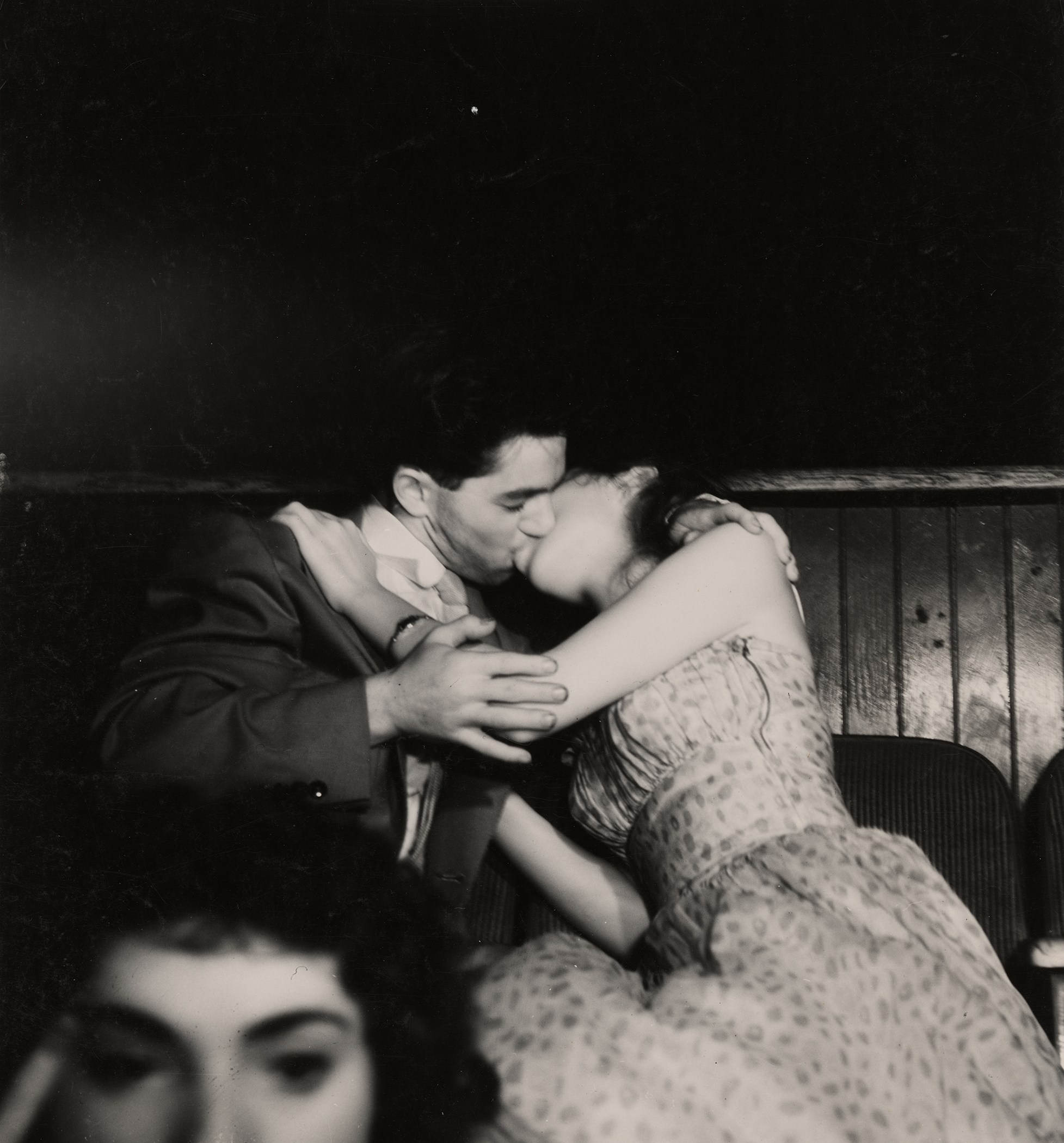 Lovers at the movies, New York, by Weegee
